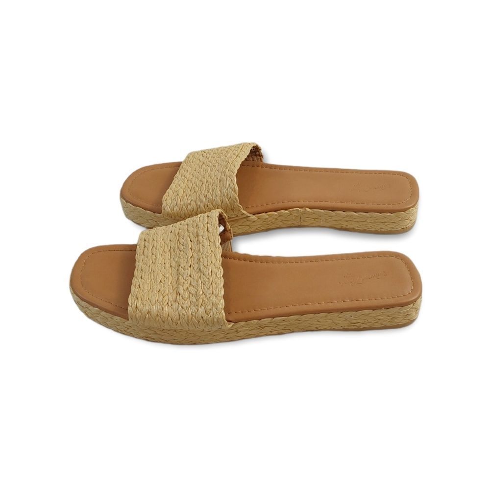 Universal Thread Women's Mardi Raffia Platform Sandals Size 11. - Picture 6 of 11
